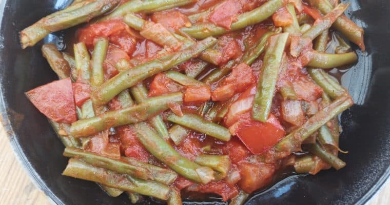 Haricots verts à la tomate – Loubieh bi zeit